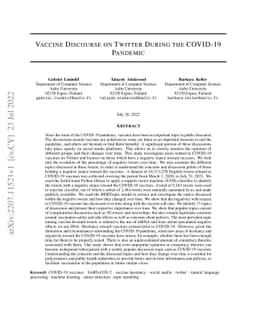 Vaccine Discourse on Twitter During the COVID-19 Pandemic