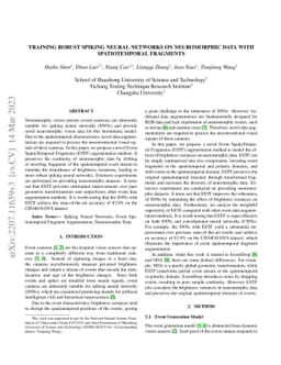 Training Robust Spiking Neural Networks on Neuromorphic Data with
  Spatiotemporal Fragments