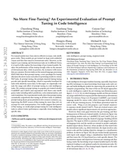 No More Fine-Tuning? An Experimental Evaluation of Prompt Tuning in Code
  Intelligence