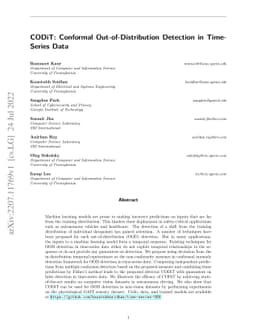 CODiT: Conformal Out-of-Distribution Detection in Time-Series Data