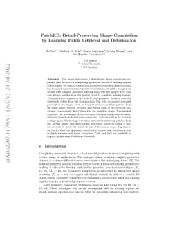 PatchRD: Detail-Preserving Shape Completion by Learning Patch Retrieval
  and Deformation