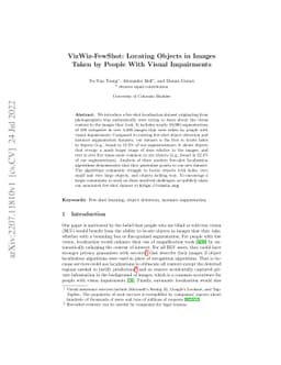 VizWiz-FewShot: Locating Objects in Images Taken by People With Visual
  Impairments