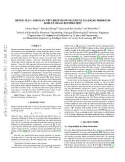 REPNP: Plug-and-Play with Deep Reinforcement Learning Prior for Robust
  Image Restoration