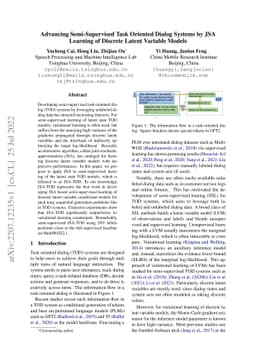 Advancing Semi-Supervised Task Oriented Dialog Systems by JSA Learning
  of Discrete Latent Variable Models