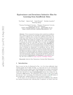 Equivariance and Invariance Inductive Bias for Learning from
  Insufficient Data