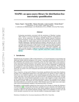 MAPIE: an open-source library for distribution-free uncertainty
  quantification