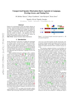 Unsupervised Speaker Diarization that is Agnostic to Language,
  Overlap-Aware, and Tuning Free