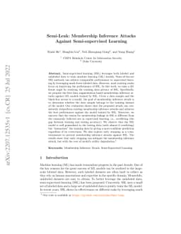 Semi-Leak: Membership Inference Attacks Against Semi-supervised Learning