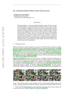 Classifier-Free Diffusion Guidance