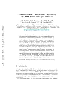 ProposalContrast: Unsupervised Pre-training for LiDAR-based 3D Object
  Detection