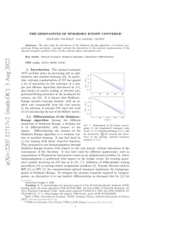 The derivatives of Sinkhorn-Knopp converge