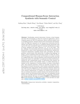 Compositional Human-Scene Interaction Synthesis with Semantic Control
