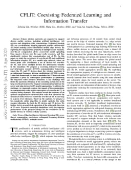 CFLIT: Coexisting Federated Learning and Information Transfer