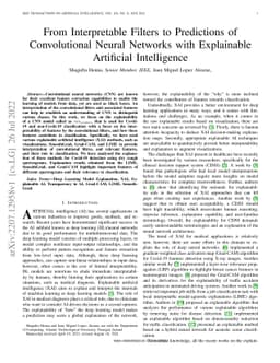 From Interpretable Filters to Predictions of Convolutional Neural
  Networks with Explainable Artificial Intelligence