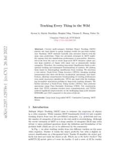 Tracking Every Thing in the Wild