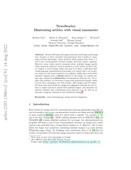NewsStories: Illustrating articles with visual summaries