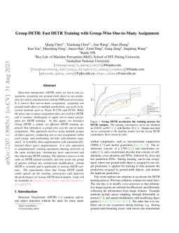 Group DETR: Fast DETR Training with Group-Wise One-to-Many Assignment