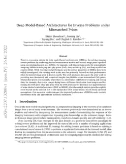 Deep Model-Based Architectures for Inverse Problems under Mismatched
  Priors