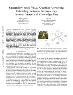 Uncertainty-based Visual Question Answering: Estimating Semantic
  Inconsistency between Image and Knowledge Base