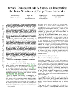 Toward Transparent AI: A Survey on Interpreting the Inner Structures of
  Deep Neural Networks