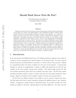 Should Bank Stress Tests Be Fair?
