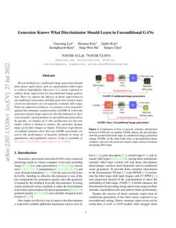Generator Knows What Discriminator Should Learn in Unconditional GANs