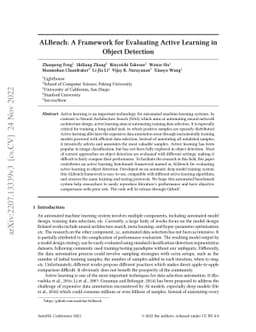 ALBench: A Framework for Evaluating Active Learning in Object Detection