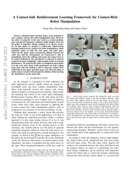 A Contact-Safe Reinforcement Learning Framework for Contact-Rich Robot
  Manipulation