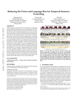 Reducing the Vision and Language Bias for Temporal Sentence Grounding