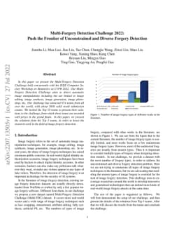 Multi-Forgery Detection Challenge 2022: Push the Frontier of
  Unconstrained and Diverse Forgery Detection