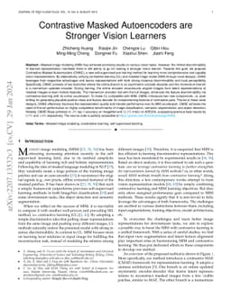 Contrastive Masked Autoencoders are Stronger Vision Learners