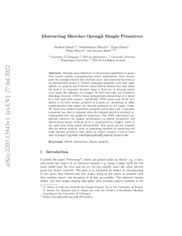 Abstracting Sketches through Simple Primitives