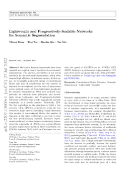 Lightweight and Progressively-Scalable Networks for Semantic
  Segmentation