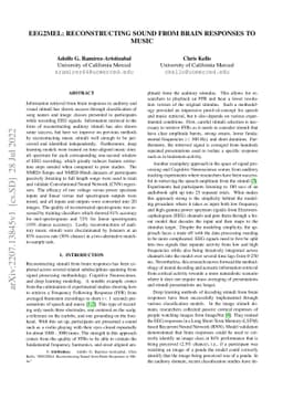 EEG2Mel: Reconstructing Sound from Brain Responses to Music