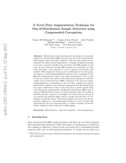 A Novel Data Augmentation Technique for Out-of-Distribution Sample
  Detection using Compounded Corruptions