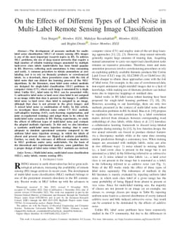 On the Effects of Different Types of Label Noise in Multi-Label Remote
  Sensing Image Classification