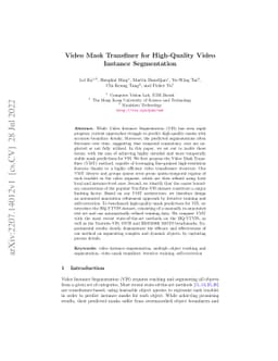 Video Mask Transfiner for High-Quality Video Instance Segmentation