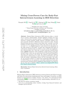 Mining Cross-Person Cues for Body-Part Interactiveness Learning in HOI
  Detection