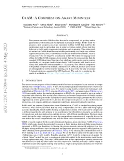 CrAM: A Compression-Aware Minimizer