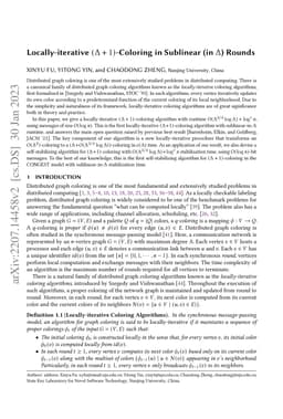 Locally-iterative $(Δ+1)$-Coloring in Sublinear (in $Δ$)
  Rounds