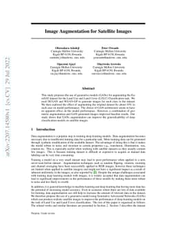 Image Augmentation for Satellite Images