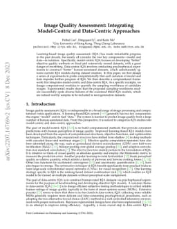 Image Quality Assessment: Integrating Model-Centric and Data-Centric
  Approaches