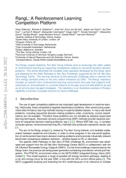 RangL: A Reinforcement Learning Competition Platform