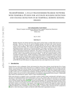 SiamixFormer: a fully-transformer Siamese network with temporal Fusion
  for accurate building detection and change detection in bi-temporal remote
  sensing images