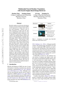 Multimodal Neural Machine Translation with Search Engine Based Image
  Retrieval