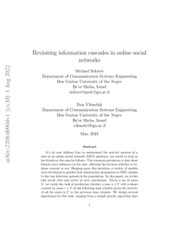 Revisiting Information Cascades in Online Social Networks