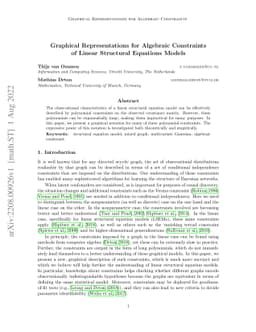 Graphical Representations for Algebraic Constraints of Linear Structural
  Equations Models