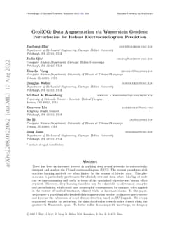 GeoECG: Data Augmentation via Wasserstein Geodesic Perturbation for
  Robust Electrocardiogram Prediction