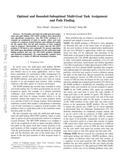 Optimal and Bounded-Suboptimal Multi-Goal Task Assignment and Path
  Finding