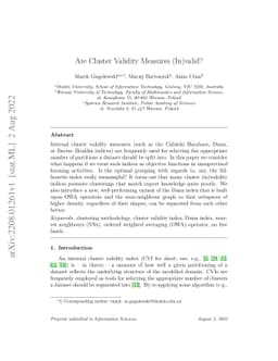 Are Cluster Validity Measures (In)valid?